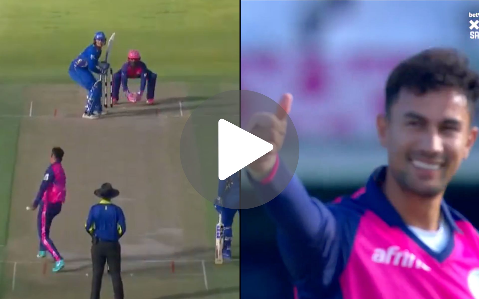 [Watch] MI's Rickelton Gets A 'Thumbs-Up' Send-Off By Fellow Countryman In SA20
